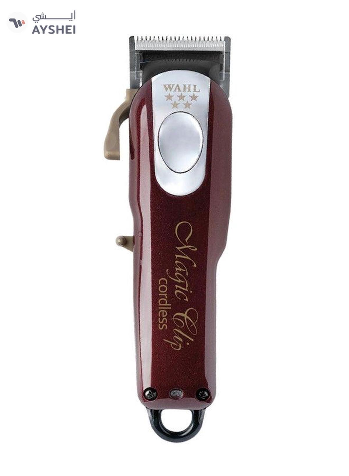 WAHL Magic Clip Cordless Clipper Maroon/Silver 0.8-2.5mm-0-portrait