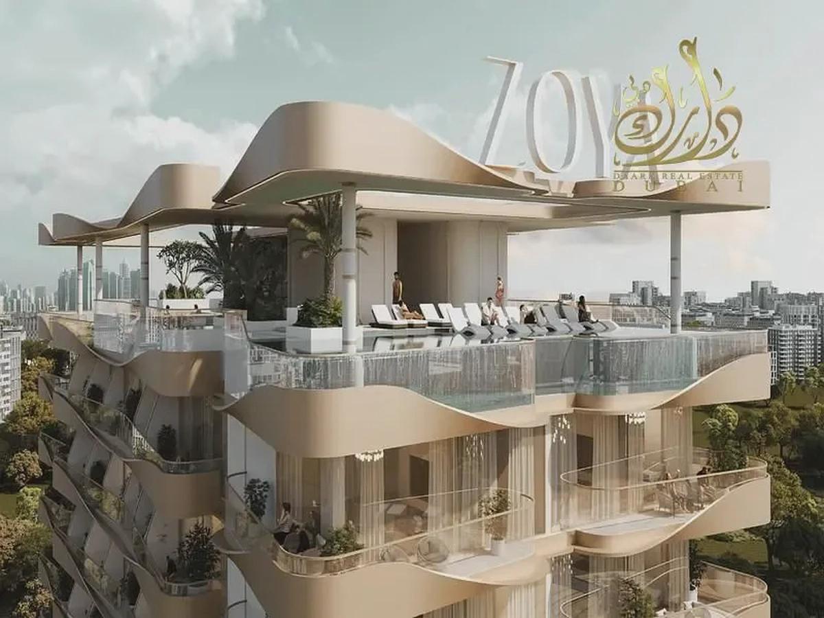 Furnished Studio | Nuve by Zoya | Balcony & Pool Access-3-3