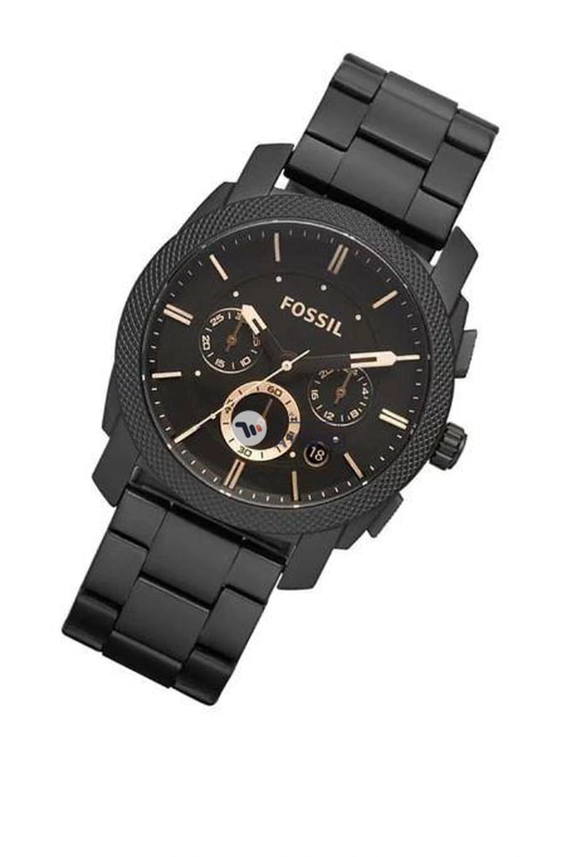 FOSSIL Men's Stainless Steel Analog Watch FS4682 - 42 Mm - Black-1-portrait