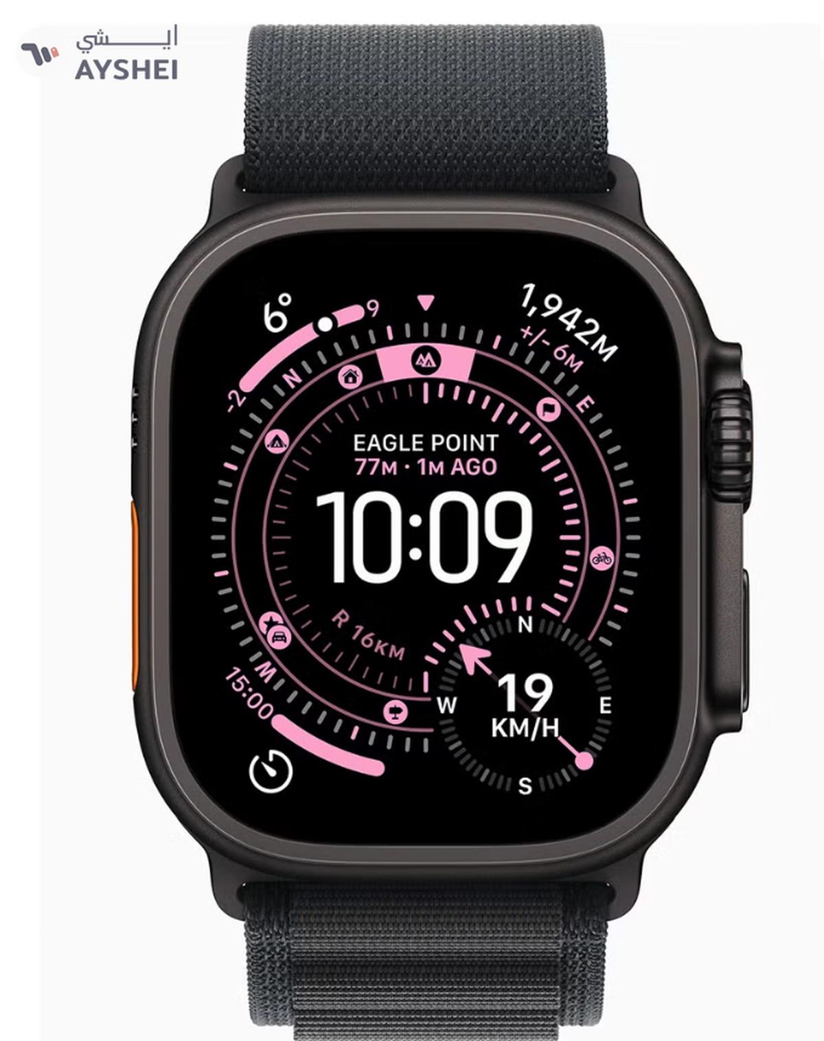 Apple Watch Ultra 3 GPS + Cellular 49mm (TDRA Version) Black Titanium Case With Black Alpine Loop - Large-1-1