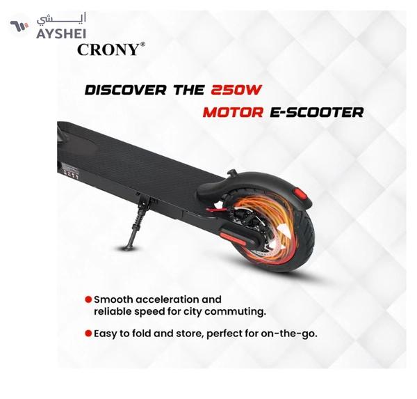 Crony M365 App E-Scooter | 45km/H High-Speed | 25KM Range | 250w Brushless Motor | Rear Disc Brake