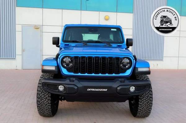 3 YRS DEALER WTY AND 3 YRS SP | 2024 JEEP WRANGLER 4DR SAHARA HYDRO BLUE | ORZ CUSTOM BUILT