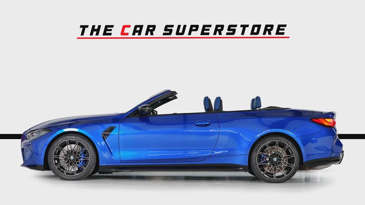 BMW M4 Competition X-Drive Convertible-Special Color-Shadow Line Exterior Look-4-4