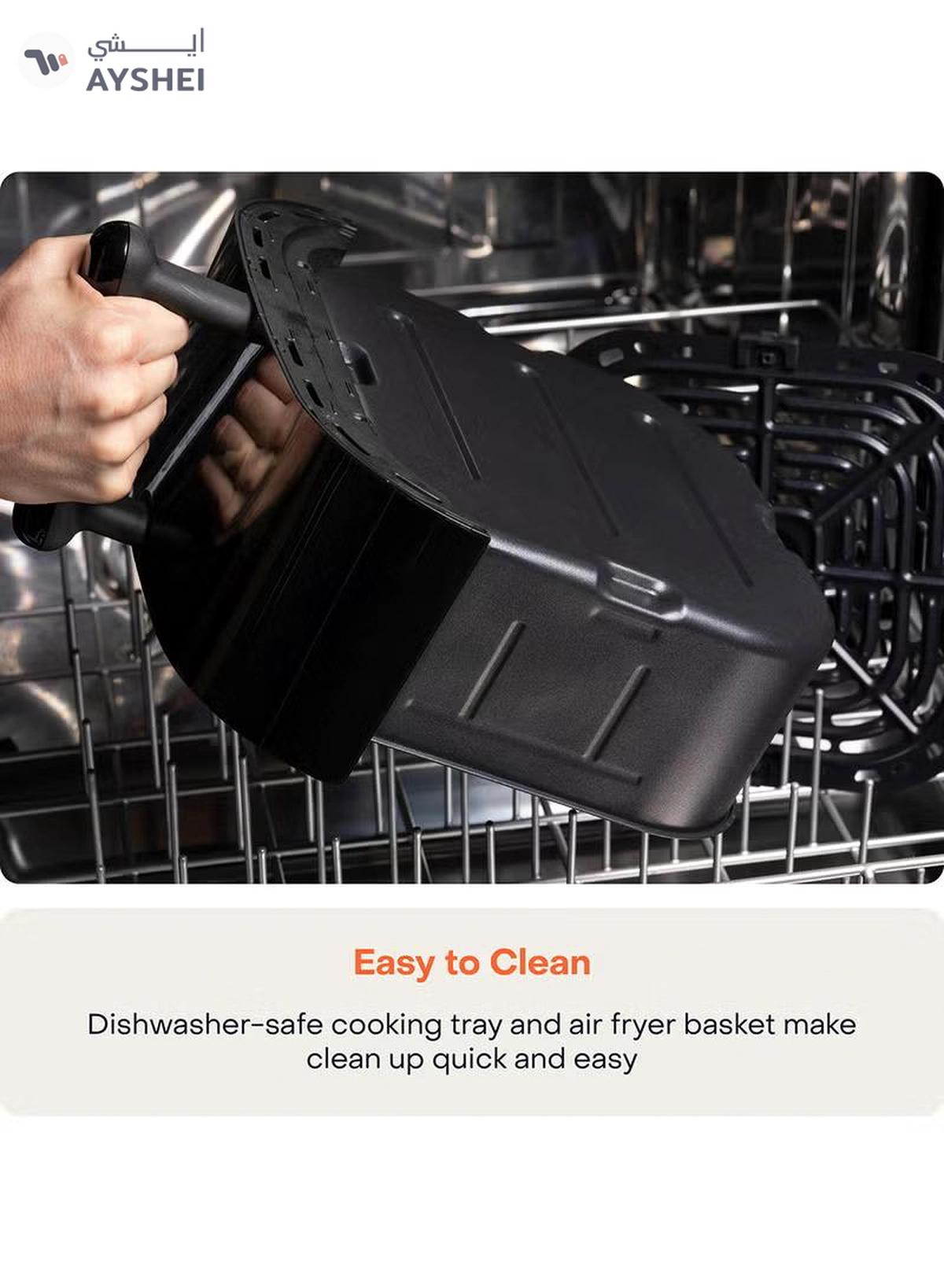 Nutricook Digital Air Fryer Vision 3 , 5.7L Capacity with Clear Window & Internal Light,6 Presets, Air Fry, Roast, Bake, Broil, Dehydrate& Reheat, 2 Years limited Warranty 5.7 L 1700 W NC-AF357V Black-0-portrait