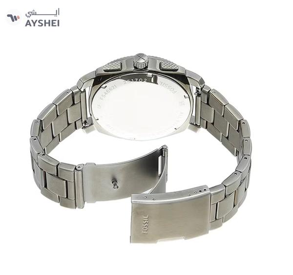 Fossil Men's Water Resistant Analog Watch FS4662 - 42 mm - Silver