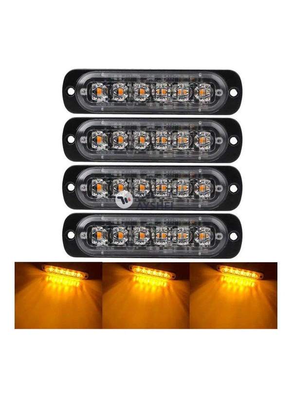 Generic 4-Piece Emergency Warning Lights For Vehicles Trucks