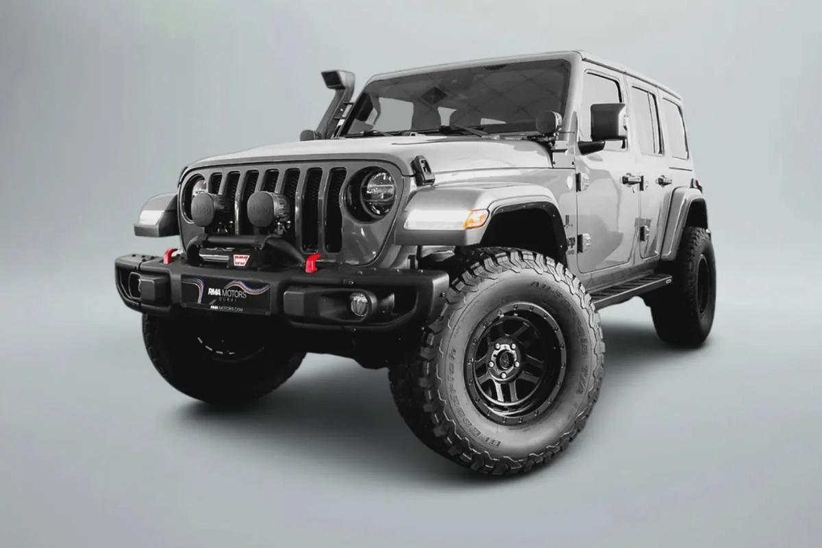 2,970 AED / 60 Months / 0% DP | 2019 Jeep Wrangler Unlimited Sahara / Jeep Warranty-4-4