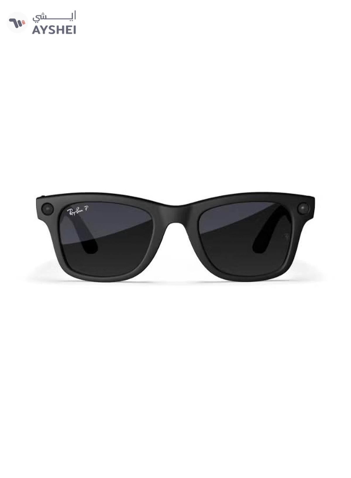 RAY-BAN Wayfarer (Gen 2) Matte Black Frame, Large, Size 53, MATTE BLACK POLAR GRADIENT GRAPHITE-0-portrait
