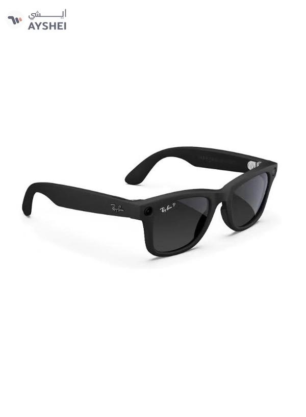 RAY-BAN Wayfarer (Gen 2) Matte Black Frame, Large, Size 53, MATTE BLACK POLAR GRADIENT GRAPHITE