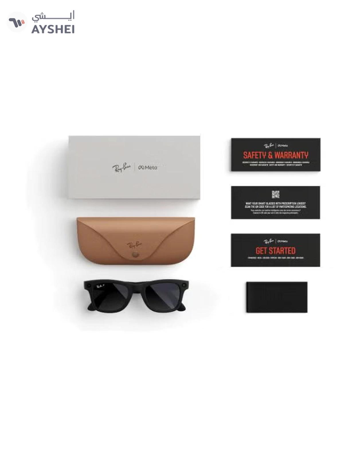 RAY-BAN Wayfarer (Gen 2) Matte Black Frame, Large, Size 53, MATTE BLACK POLAR GRADIENT GRAPHITE-1-portrait