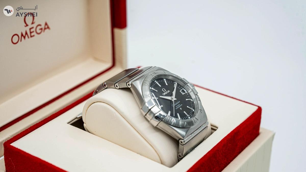 Omega Constellation Automatic Black Dial Chrometer-1-landscape