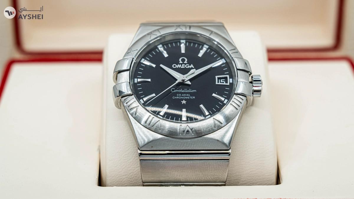 Omega Constellation Automatic Black Dial Chrometer-3-3