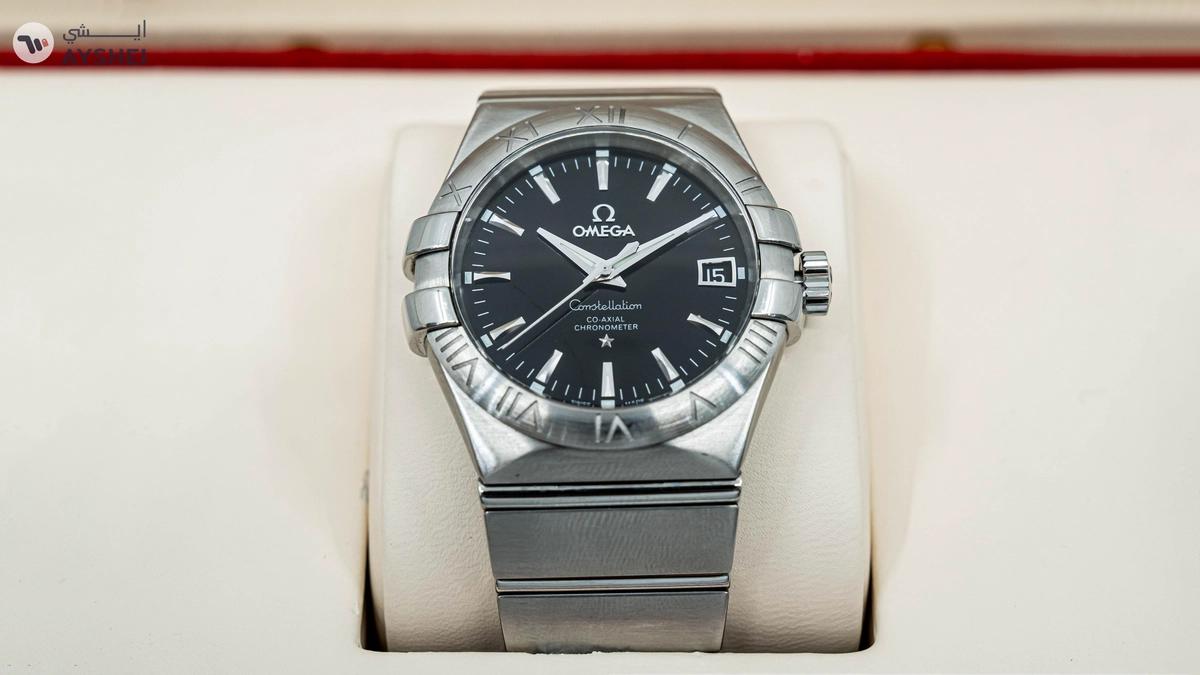 Omega Constellation Automatic Black Dial Chrometer-0-landscape
