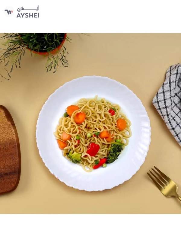 Delcasa DC3298 Opalware Soup Plate, White, 8.5-Inch Size