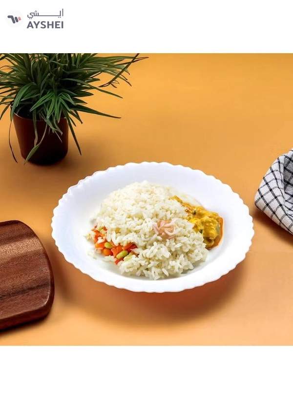 Delcasa DC3298 Opalware Soup Plate, White, 8.5-Inch Size