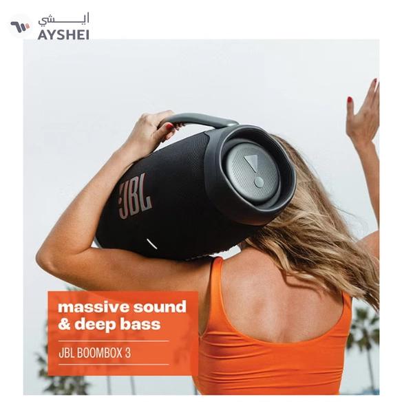 JBL Boombox 3 Portable Speaker With Massive Signature Pro Sound Black