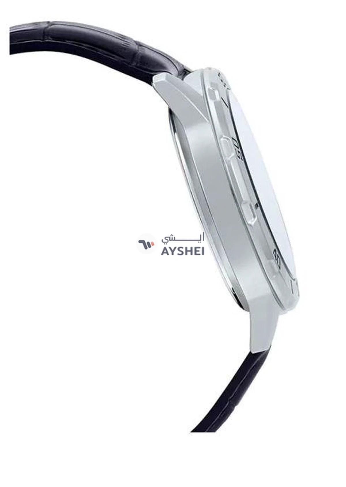 CASIO Men's Water Resistant Leather Analog Watch MTP-VD01L-1EVUDF - 45 mm - Black-1-portrait