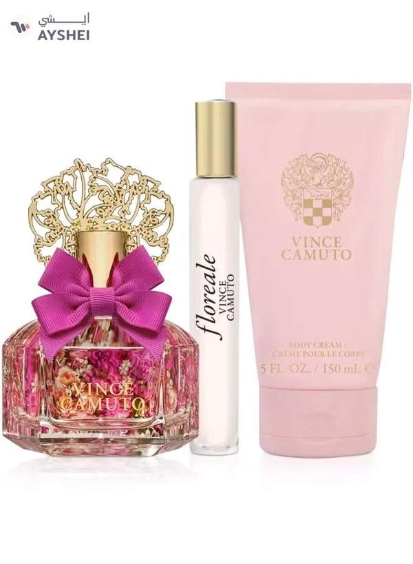 Vince Camuto Floreale For Women Set Edp 100ml + Edp 10ml + Body Cream 150ml