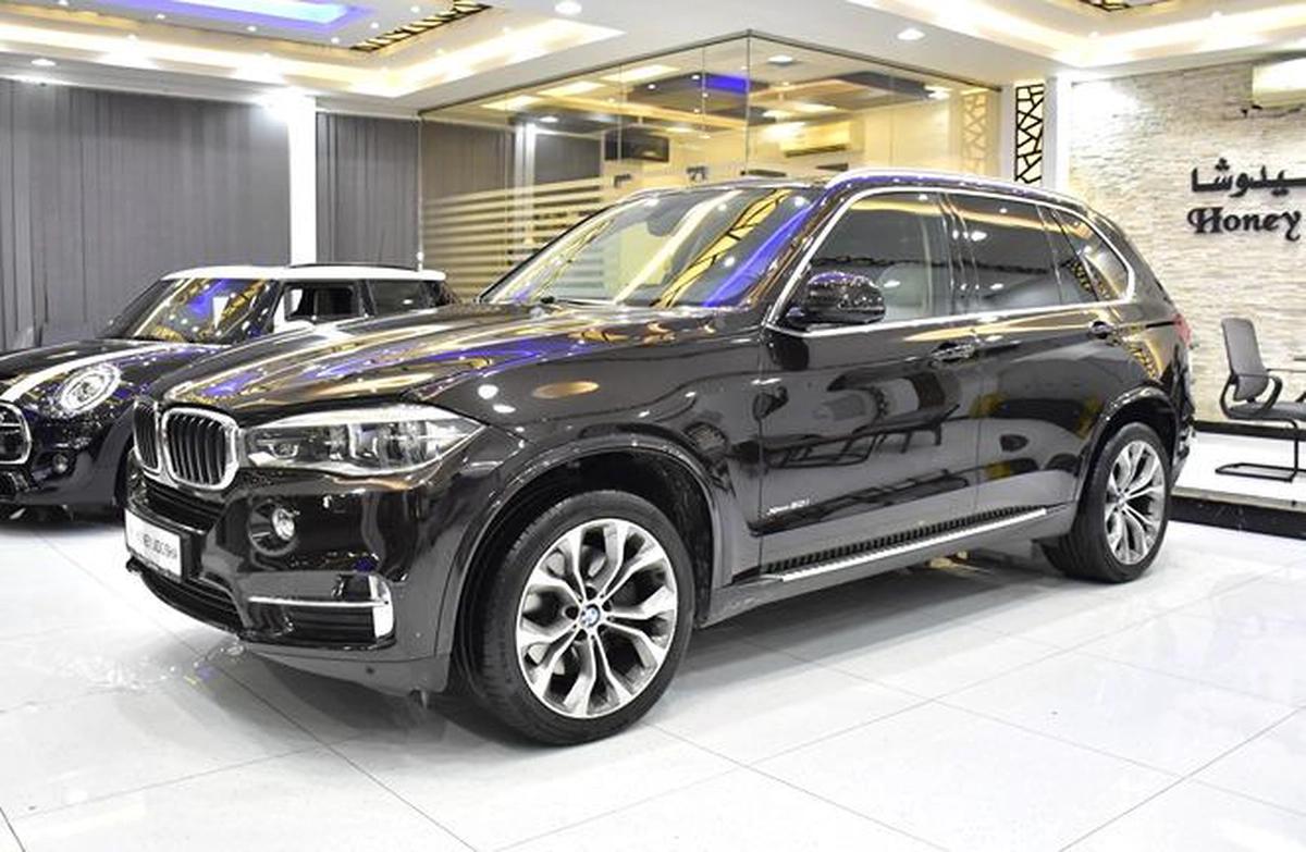 BMW X5 xDrive50i ( 2014 Model ) in Brown Color GCC Specs-0-0