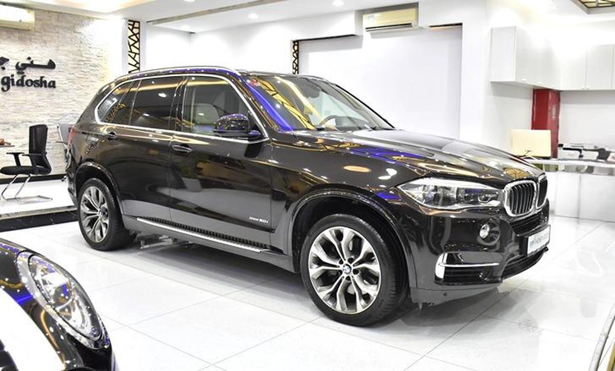 BMW X5 xDrive50i ( 2014 Model ) in Brown Color GCC Specs-10-10
