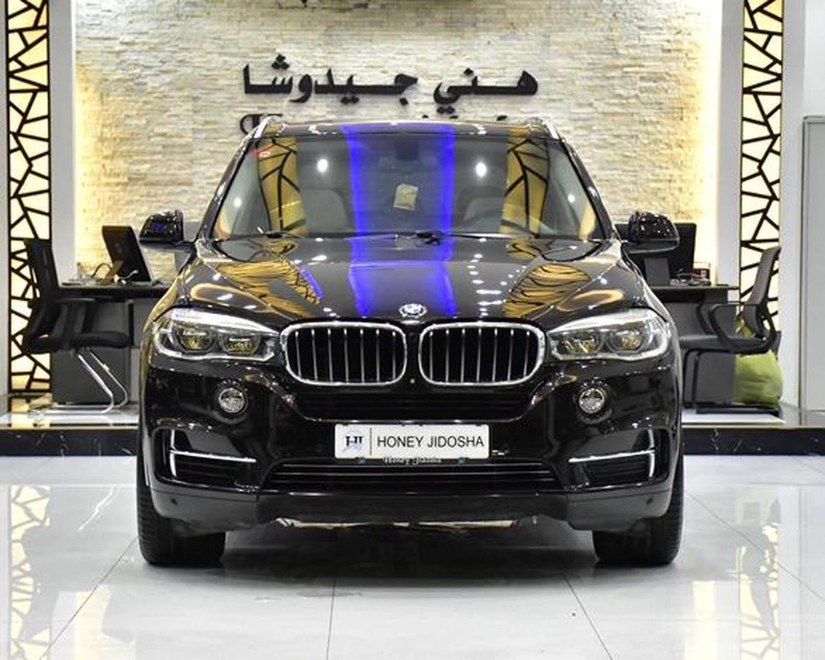 BMW X5 xDrive50i ( 2014 Model ) in Brown Color GCC Specs-3-3
