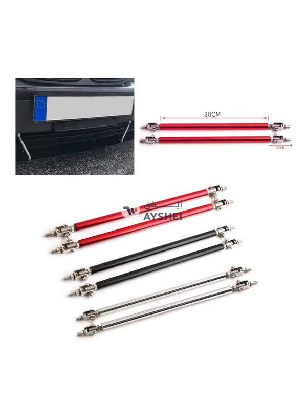 Generic 2-Piece 100-200mm Adjustable Front Bumper Lip Splitter Strut Tie Bar Support Rod Set
