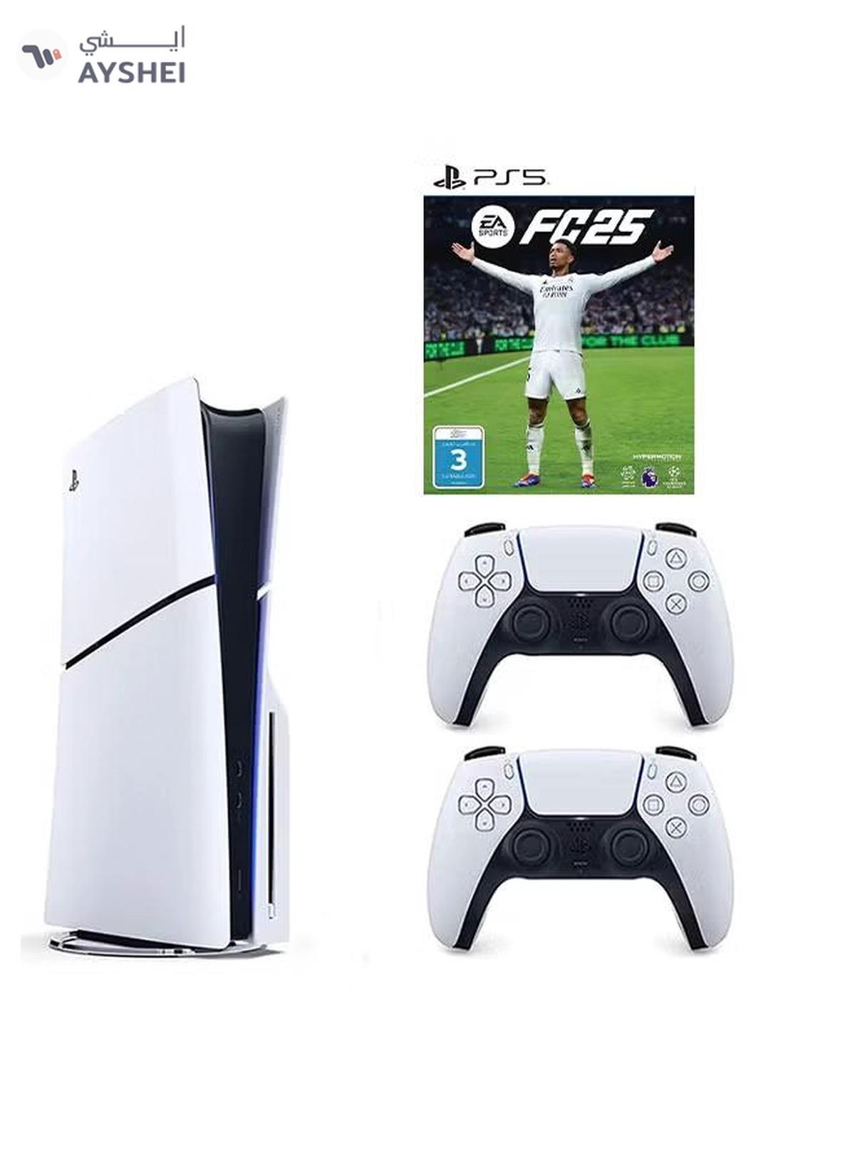 Sony PlayStation 5 Disc Slim Console With Extra White Controller And FC 25-0-portrait