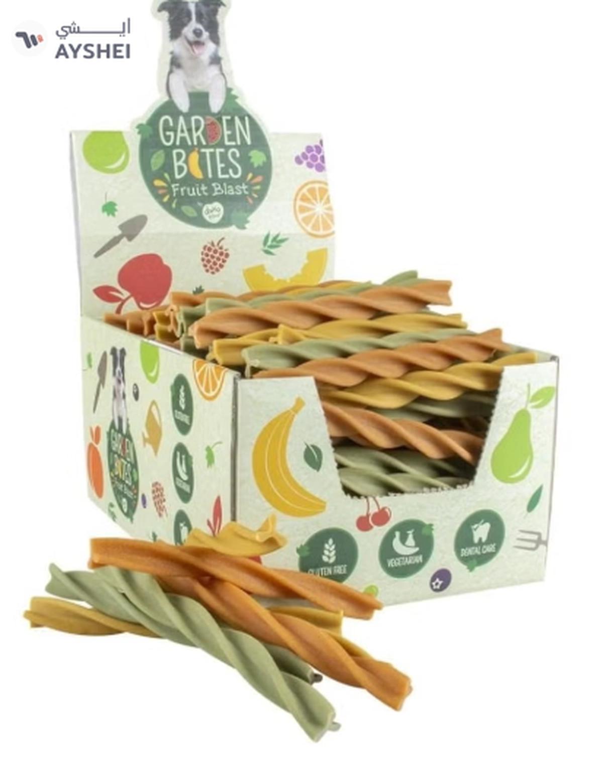 Duvo + Garden Bites Fruity Dental Swirls 16cm - 15pcs Mixed Colors-1-portrait