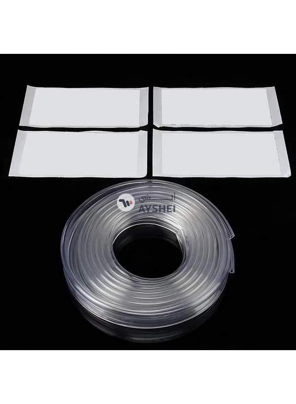 Generic 5.6M Car Decorative Strip Rubber Chrome Decoration Strip Door & Window Seal
