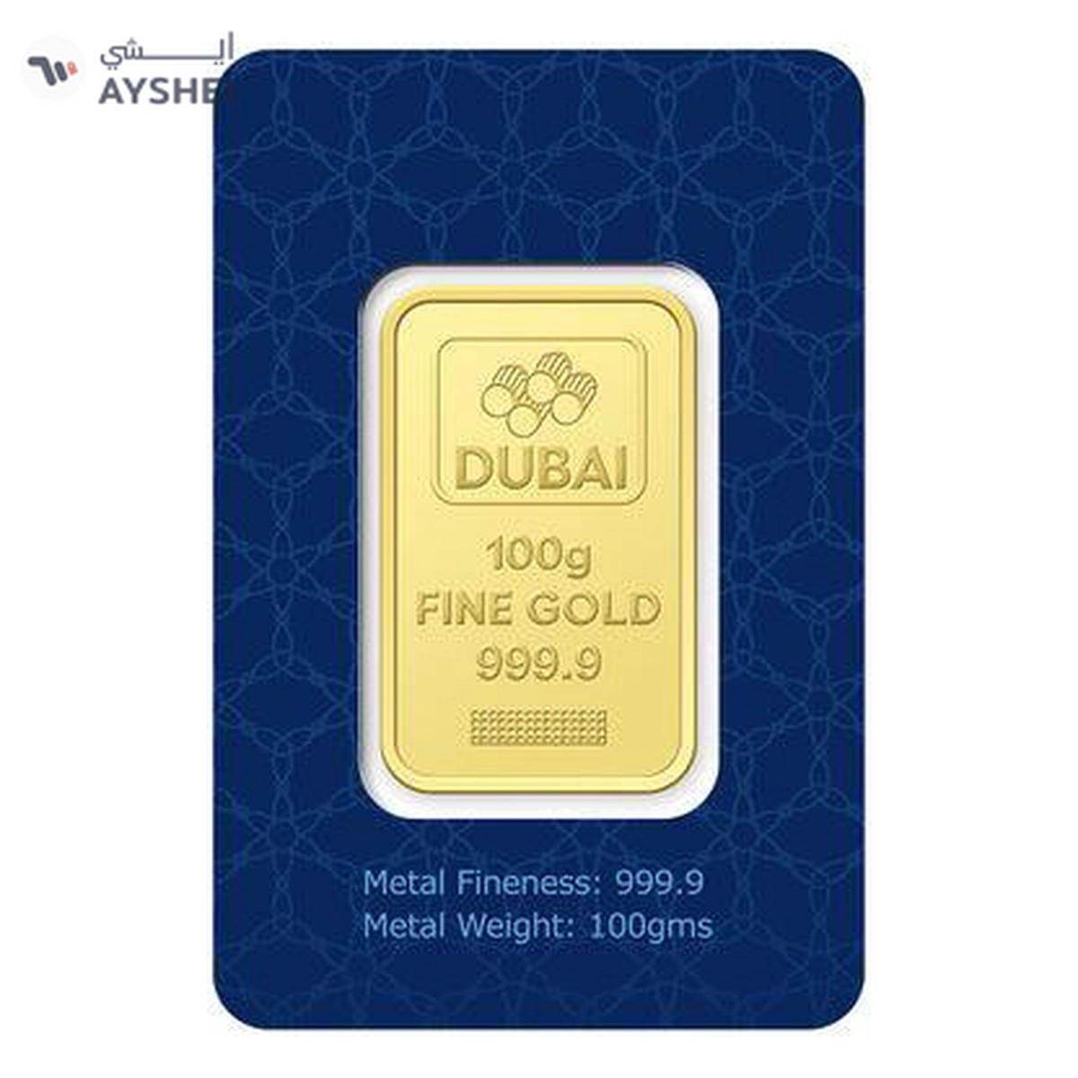 Dubai Gold 100 Grams Gold Bar 24KT-3-3