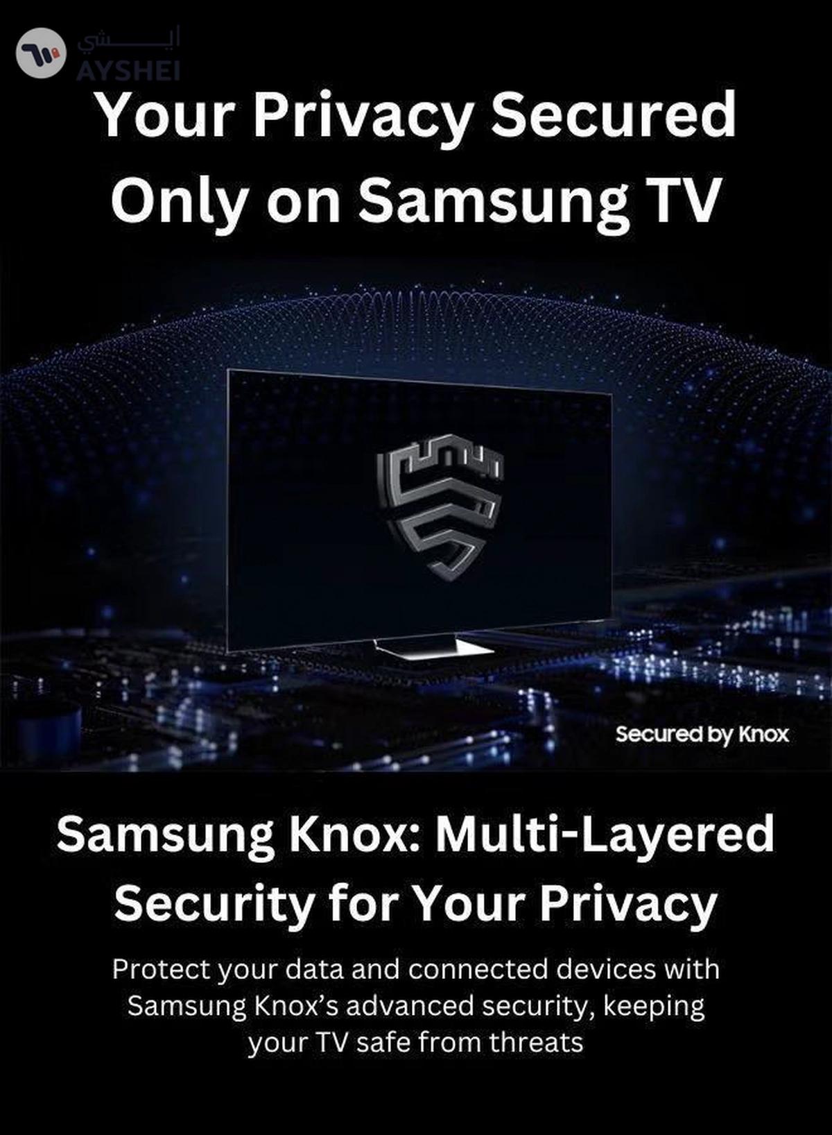 Samsung 50-Inch Crystal UHD DU7000 4K Tizen OS Smart TV with HDR 10+, PurColor, Knox Security With 2.0 Channel Soundbar 30W, HDMI ARC, Bluetooth, USB, MP3, FM Station 50DU7000+SOUNDBAR Black-5-5