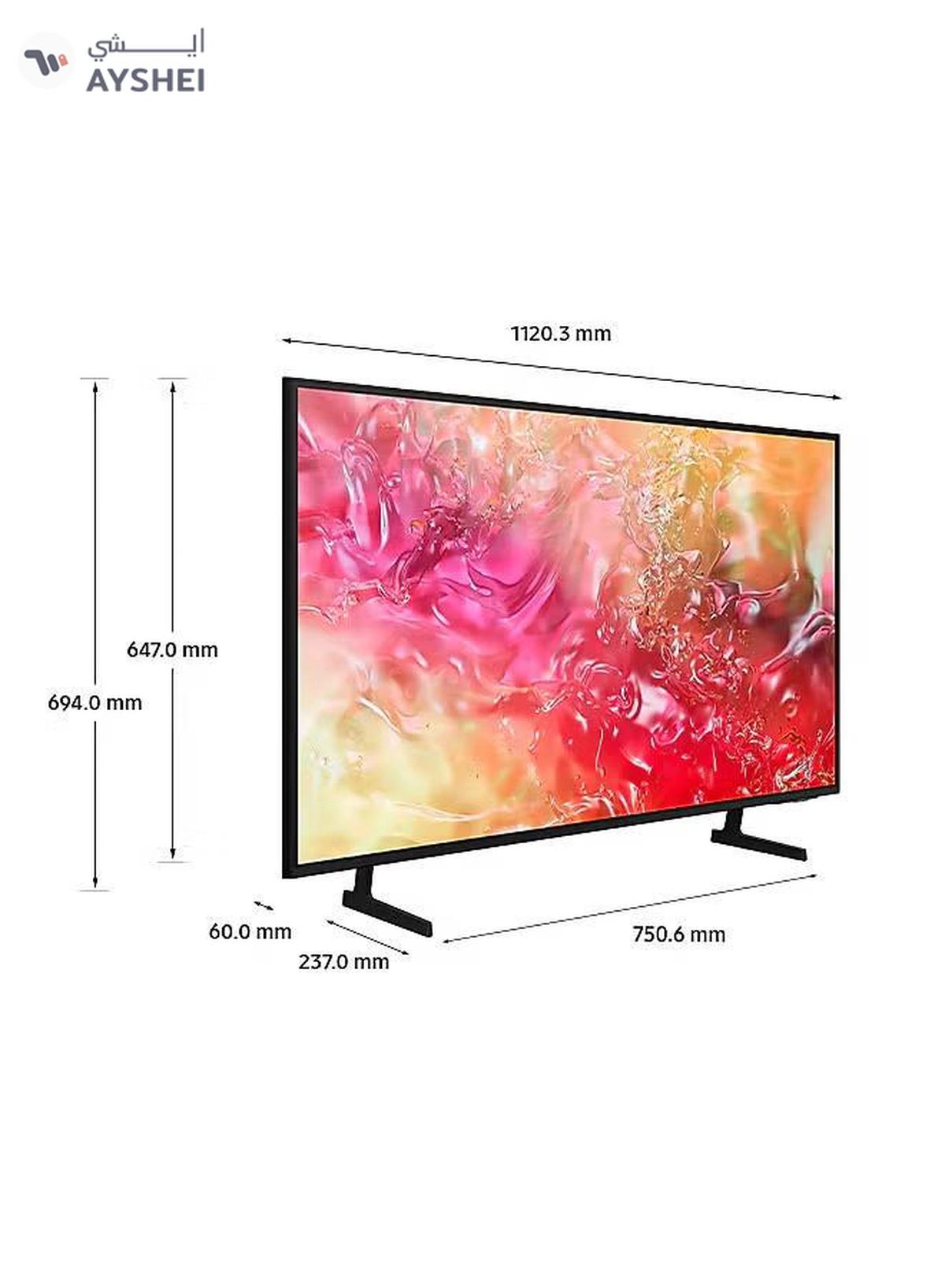 Samsung 50-Inch Crystal UHD DU7000 4K Tizen OS Smart TV with HDR 10+, PurColor, Knox Security With 2.0 Channel Soundbar 30W, HDMI ARC, Bluetooth, USB, MP3, FM Station 50DU7000+SOUNDBAR Black-1-portrait