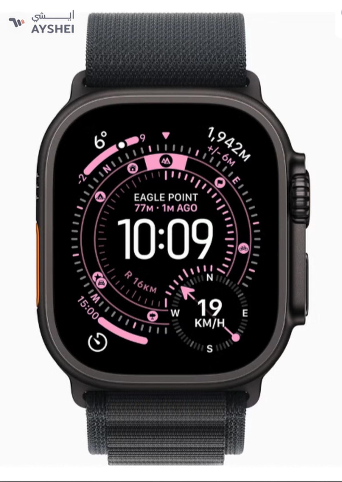 Apple Watch Ultra 3 GPS + Cellular 49mm (TDRA Version) Black Titanium Case With Black Alpine Loop-2-2