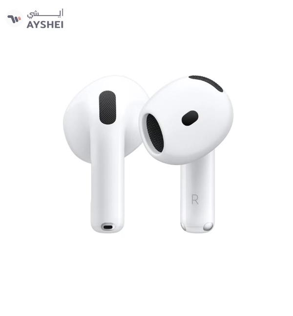 Apple AirPods 4 Wireless Earbuds, Bluetooth Headphones, Personalized Spatial Audio, Sweat and Water Resistant