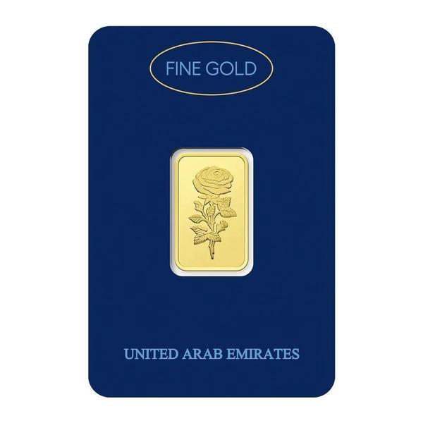 Dubai Gold 10 Grams Pure 999.9 Fine Gold Bar - Variable Design