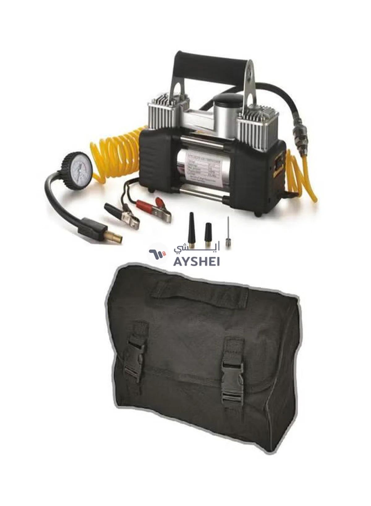 Generic High Speed Double Cylinder Tyre Inflator Air Compressor Pump With Case-0-portrait