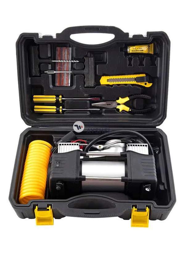 Generic Multi-Function Portable Air Pump And Tire Repair Kit