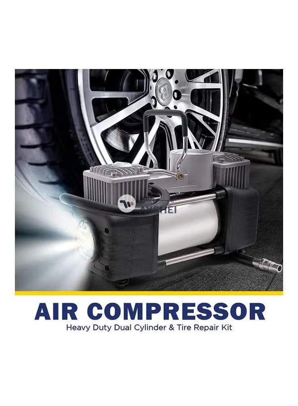 Generic Multi-Function Portable Air Pump And Tire Repair Kit