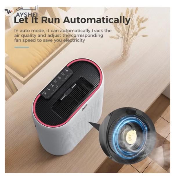 IBSUN Air Purifiers for Home Large Room up to 100㎡ with PM 2.5 Display Air Quality Sensor, Remove 99.97% of Pet Hair with Double-sided Air Inlet