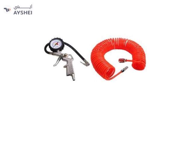 Car TIre Inflator Also Deflator Pump Air Hose With Air Pressure Gauge For Auto Truck