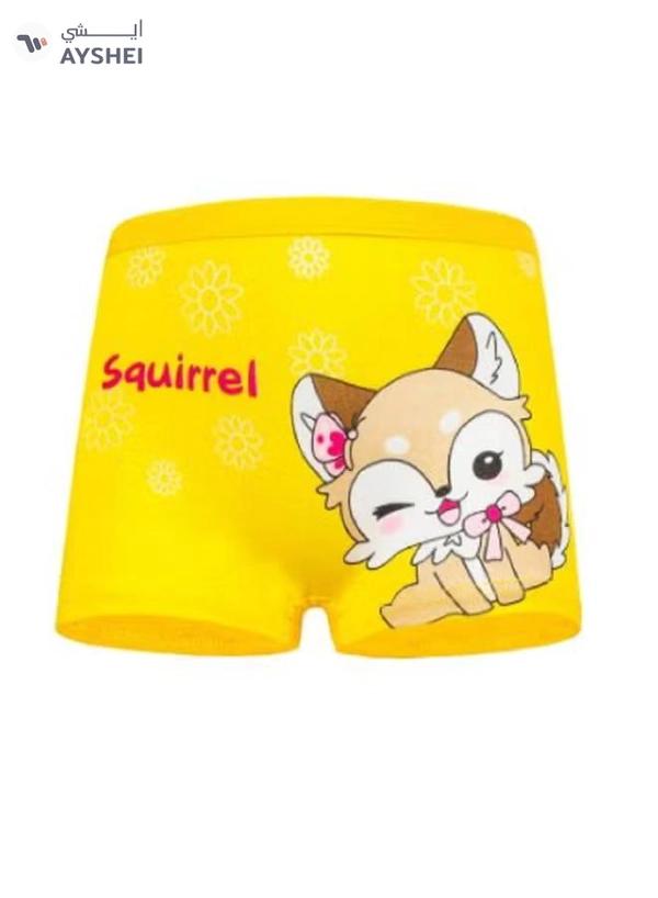 Babyqlo 4 Pack Squirrel Printed Boxer Multicolour
