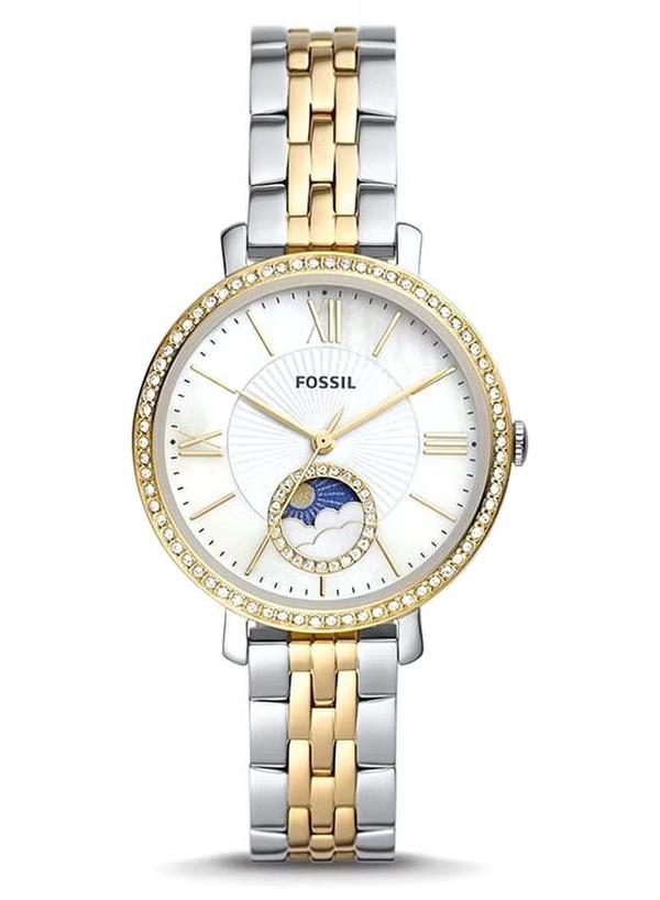Fossil Women's Jacqueline Round Shape Analog Stainless Steel Wrist Watch ES5166 - 36mm