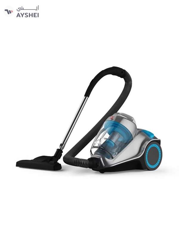 HOOVER Power 7 Bagless Cyclonic Canister Vacuum Cleaner With HEPA Filter, Powerful Performance For Home And Office, Large Capacity - 4 L 2400 W HC84-P7A-ME Blue/Silver
