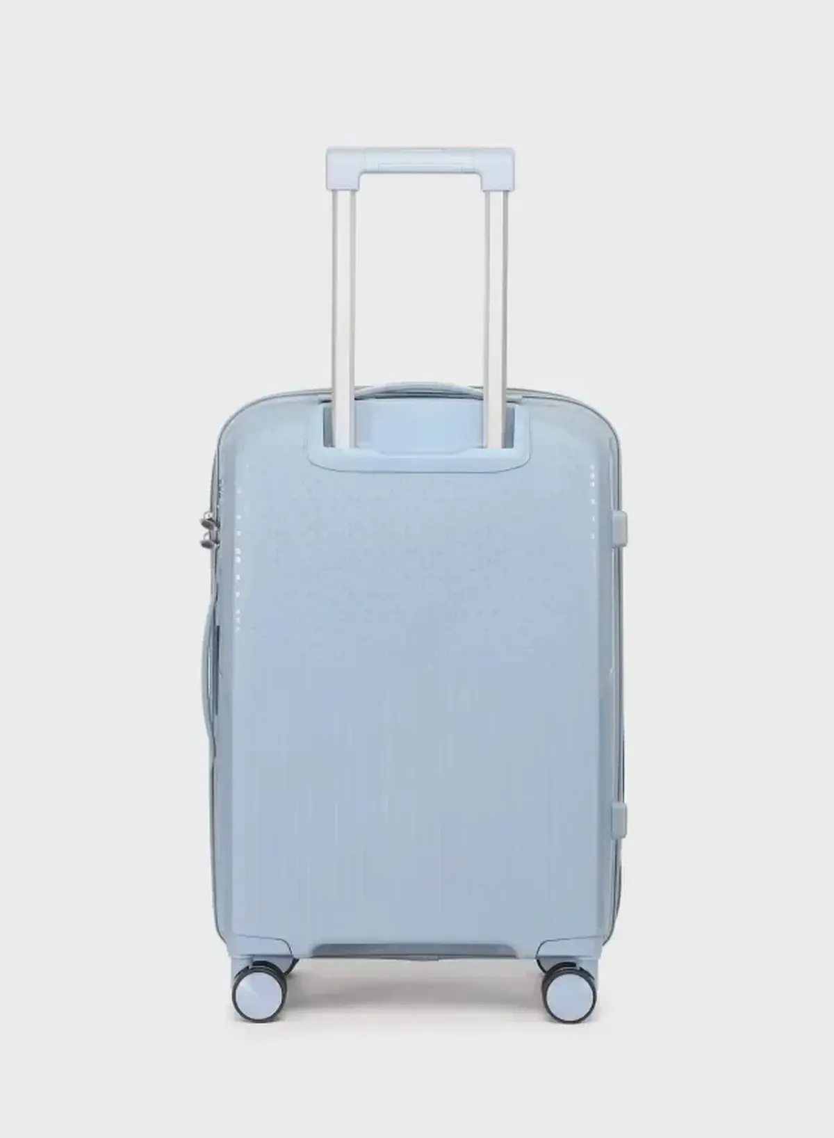 British Tourister 3 Piece Polyproplene Hard Side Spiner Luggage Trolley Set 20/24/28 Inch - Grey Blue-3-3