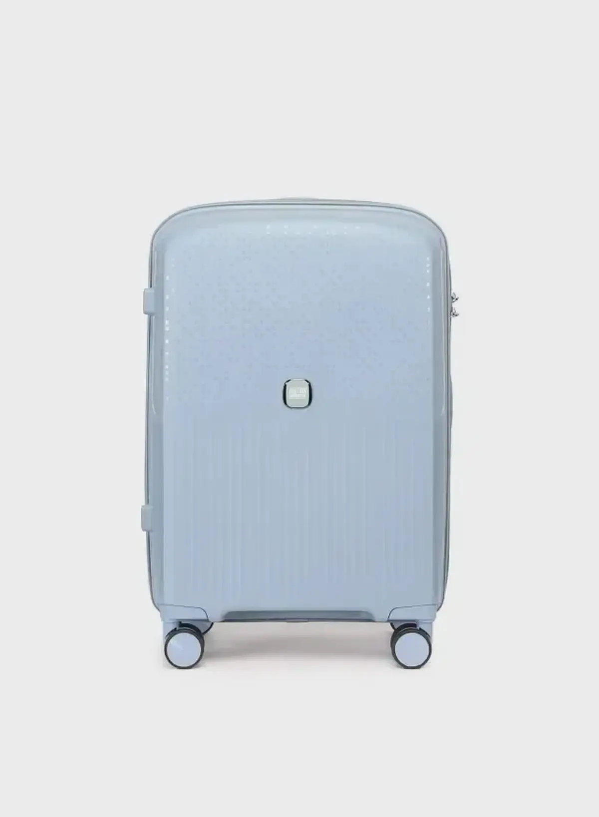 British Tourister 3 Piece Polyproplene Hard Side Spiner Luggage Trolley Set 20/24/28 Inch - Grey Blue-4-4