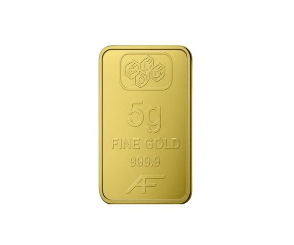 24K Gold Bar 5 gram Gold Bar Al Fardan UAE (999.9% Pure Gold)