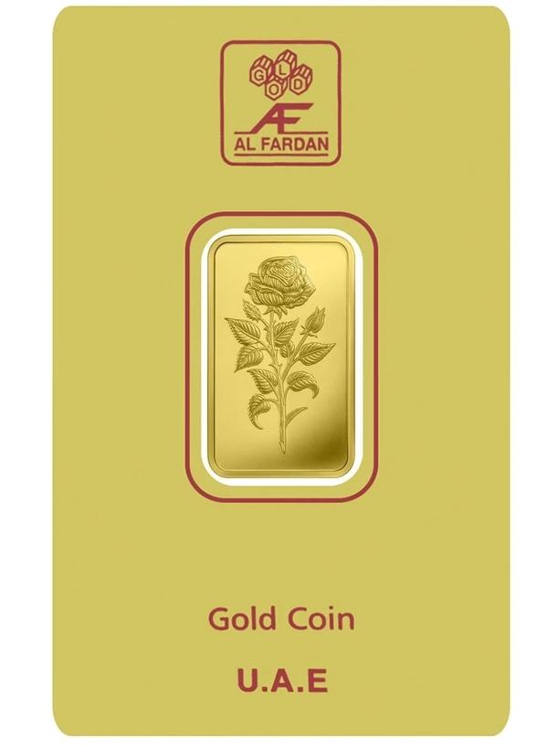 24K Gold Bar 5 gram Gold Bar Al Fardan UAE (999.9% Pure Gold)