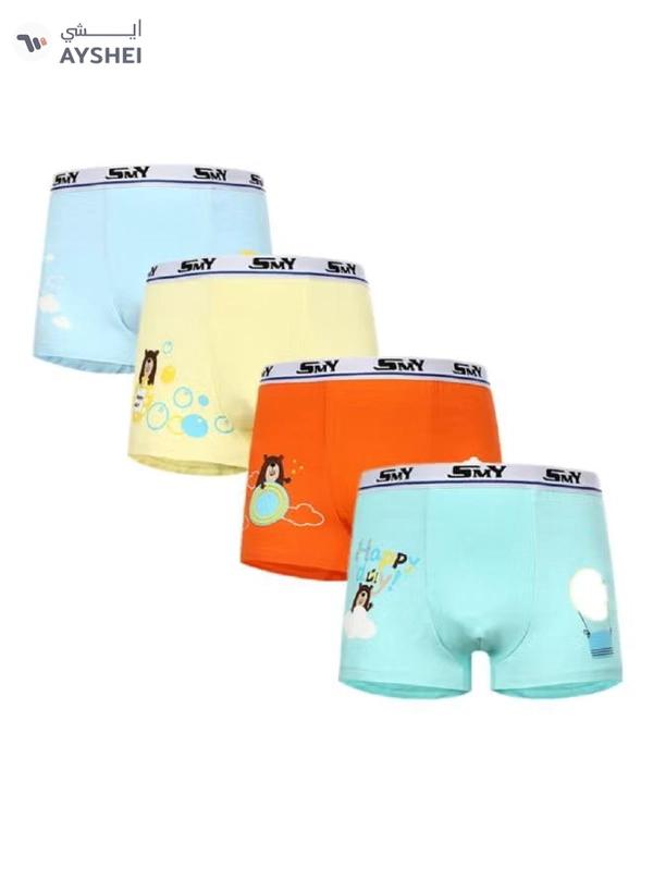 Babyqlo 4 Pack Happy Bear Printed Boxer Multicolour