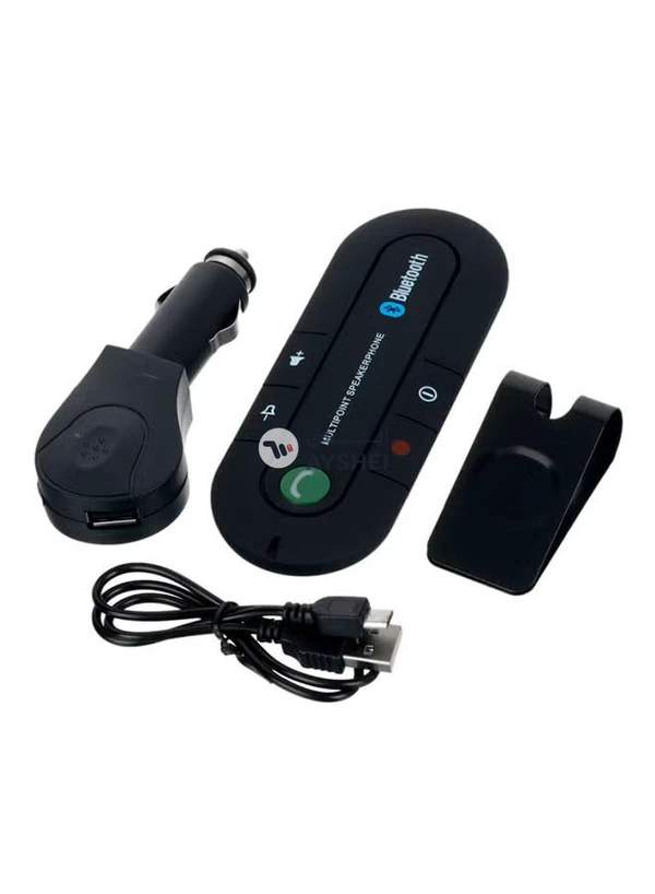 Generic Wireless Audio Music Receiver Bluetooth Handsfree Car Kit With Sun Visor Clip