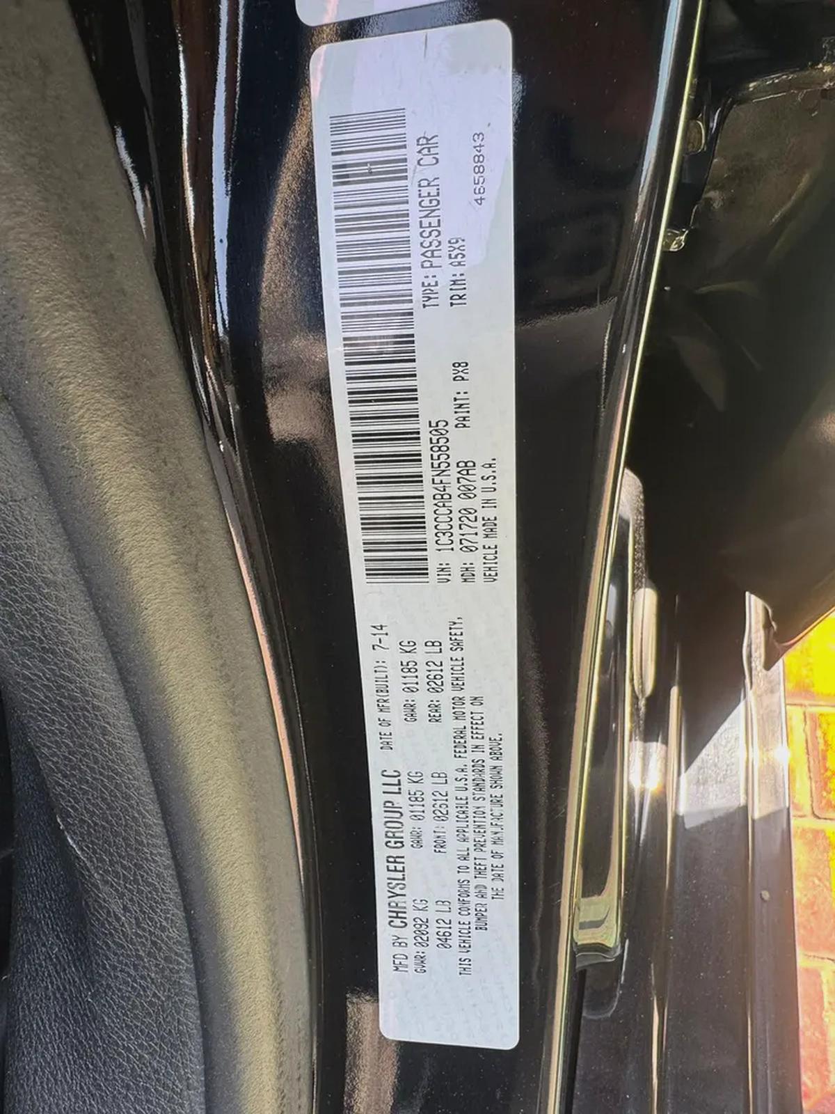 Chrysler 200 200C 2015 - American Specs - GCC Resale-13-13